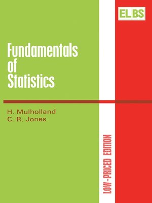 cover image of Fundamentals of Statistics